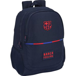 Safta F.C. Barcelona Corporativa schoolrugzak voor kinderen van verschillende leeftijden, comfortabel en veelzijdig, kwaliteit en dikte, 32 x 16 x 44 cm, marineblauw, Estándar, casual, Navy Blauw,