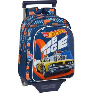 Schoolrugzak met Wielen Hot Wheels Speed club Oranje (27 x 33 x 10 cm)