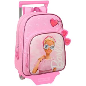 Schoolrugzak met Wielen Barbie Girl Roze 26 x 34 x 11 cm