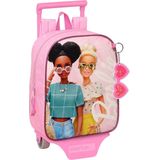 Barbie Girl Rugtas met Wielen Roze (22 X 27 X 10 Cm)