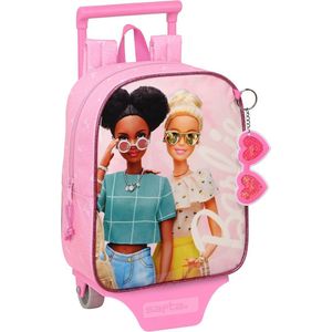 Barbie Girl Rugtas met Wielen Roze (22 X 27 X 10 Cm)