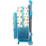 Schoolrugzak met Wielen Baby Shark Surfing Blauw Wit 26 x 34 x 11 cm