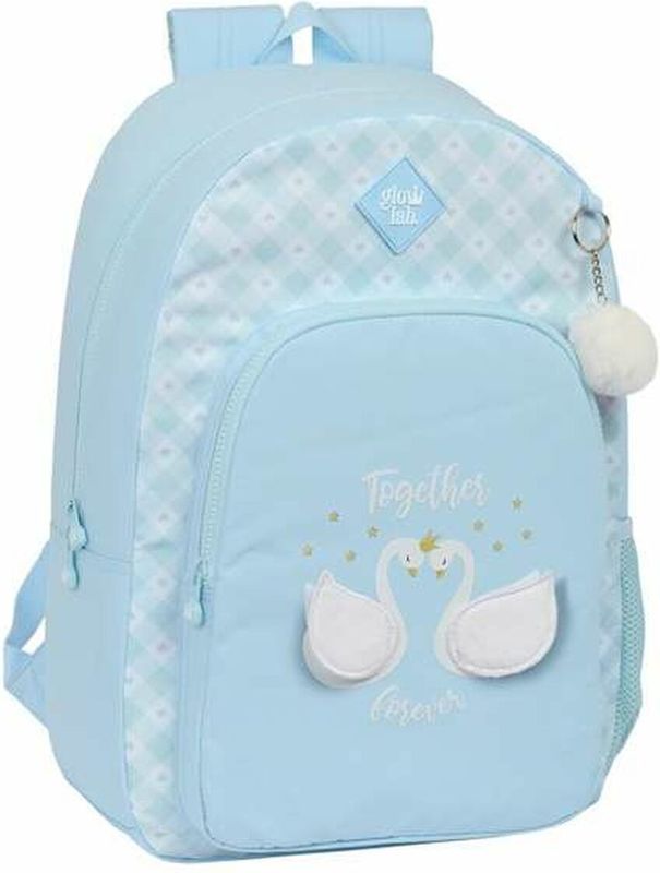 Schoolrugzak Glow Lab Cisnes Blauw 30 x 46 x 14 cm