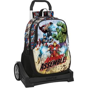 Schoolrugzak met Wielen The Avengers Forever Multicolour 32 x 44 x 16 cm