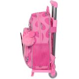 Safta With Trolley Wheels Minnie Mouse Loving Backpack Roze