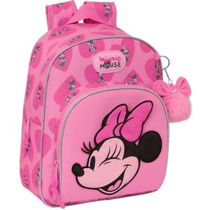 Schoolrugzak Minnie Mouse Loving Roze 28 x 34 x 10 cm