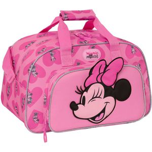 Disney Minnie Mouse Sporttas Loving - 40 x 24 x 23 cm - Polyester - 40x24x23 - Roze
