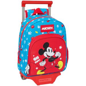 Safta With Trolley Wheels Mickey Mouse Fantastic Backpack Rood