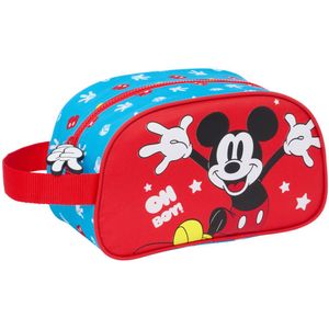 Safta Mickey Mouse Fantastic pennenetui, middelgroot, met handvat, etui voor kinderen, aanpasbaar aan trolley, gemakkelijk te reinigen, comfortabel en veelzijdig, kwaliteit en sterkte, 26 x 12 x 15