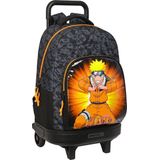 Schoolrugzak met Wielen Naruto 33 x 45 x 22 cm Zwart Oranje