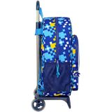 Safta SONIC schoolrugzak met trolley 905, ideaal voor kinderen van verschillende leeftijden, comfortabel en veelzijdig, kwaliteit en duurzaamheid, 33 x 14 x 42 cm, blauw, Blauw, Standaard, Casual