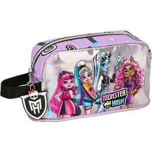 Safta Monster High Thermo-ontbijthouder, thermoskan, aktetas, kwaliteit en maximale duurzaamheid, voor levensmiddelen, speeltijd, 21,5 x 6,5 x 12 cm, paars, Lila, Standaard, Casual