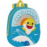 Baby Shark Rugzak, 3D Surf - 33 x 27 x 10 cm - Polyester