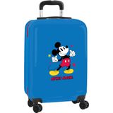 MICKEY Cabinekolley 20 inch koffer met wieltjes, veiligheidsslot, lichte koffer, marineblauw, 34,5 x 20 x 55 cm, marineblauw, Estándar, casual, Navy Blauw, Casual