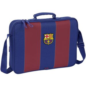 Safta F.C. Barcelona - portemonnee voor school, aktetas, schoudertas, comfortabel en veelzijdig, kwaliteit en dikte, 38 x 6 x 28 cm, marineblauw/rood, Marineblauw/Rood, Standaard, casual