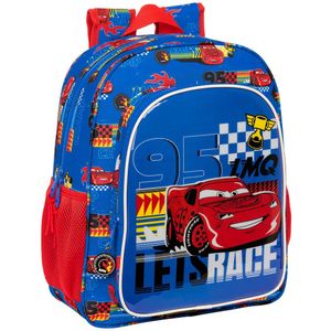 Schoolrugzak Cars Race ready Blauw 32 X 38 X 12 cm