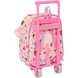 Safta M280 BARBIE GIRL kinderrugzak met trolley, ideaal voor kinderen van verschillende leeftijden, comfortabel en veelzijdig, kwaliteit en sterkte, 22 x 10 x 27 cm, roze uniseks kinderen, Lichtroze,