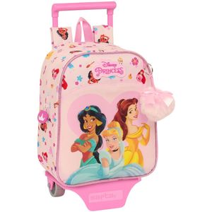 Safta Mini With Wheels Princesas Disney Summer Adventures Backpack Roze