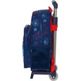 Safta Met Trolleywielen Spider-man Neon Rugzak