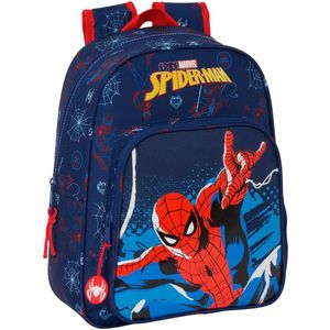 Schoolrugzak Spider-Man Neon Marineblauw 27 x 33 x 10 cm