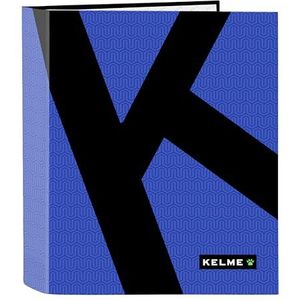 Safta -M657 Kelme Royal-map met 4 ringen, ideaal voor kinderen van verschillende leeftijden, comfortabel en veelzijdig, kwaliteit en sterkte, 27 x 6 x 33 cm, kleur zwart, standaard (512403657),