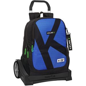 Schoolrugzak met Wielen Kelme Royal Blauw Zwart 32 x 44 x 16 cm