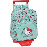 Schoolrugzak met Wielen Hello Kitty Sea lovers Turkoois 26 x 34 x 11 cm