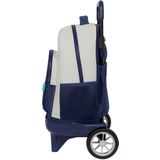 Safta Compact With Evolutionary Wheels Trolley Benetton Backpack Beige,Blauw