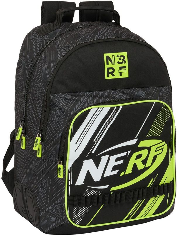 Schoolrugzak Nerf Get ready Zwart 32 x 42 x 15 cm