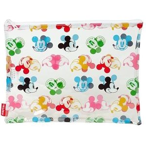 Mickey Mouse Beach damestas, zomertas, comfortabel en veelzijdig, kwaliteit en duurzaamheid, 30 x 23 cm, veelkleurig/transparant, meerkleurig/transparant, Standaard, Casual