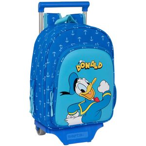 Safta With Trolley Wheels Donald Infantil Backpack Blauw