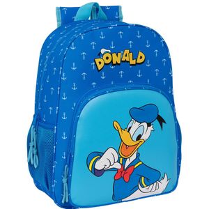 Disney Donald Duck Rugzak, Navy - 42 x 33 x 14 cm - Polyester - 42x33x14 - Blauw