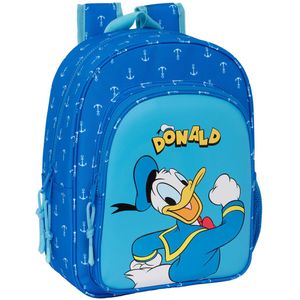 Disney Donald Duck Rugzak, Navy - 34 x 26 x 11 cm - Polyester - 34x26x11 - Blauw