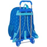 Safta Donald - Sac à dos scolaire avec chariot 905, idéal pour enfants de différents âges, confortable et polyvalent, qualité et résistance, 33 x 14 x 42 cm, couleur bleue, bleu, Estándar, Décontracté