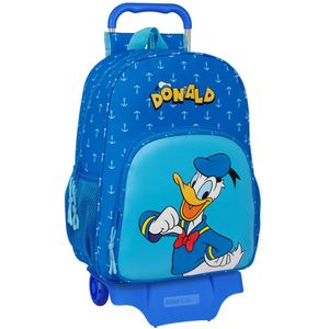 Safta With Trolley Wheels Donald Infantil Backpack Blauw