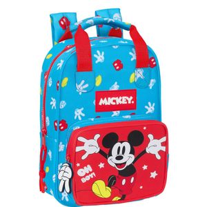 Safta Mickey Mouse Fantastic kinderrugzak, aanpasbaar met handgrepen, recyclebare stof, ideaal voor kinderen van verschillende leeftijden, comfortabel en veelzijdig, kwaliteit en weerstand, 20 x 8 x,
