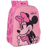 Disney Minnie Mouse Rugzak, Loving - 34 x 26 x 11 cm - Polyester - 34x26x11 - Roze