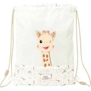Rugtas met Koordjes Sophie la Girafe Beige 26 x 34 x 1 cm