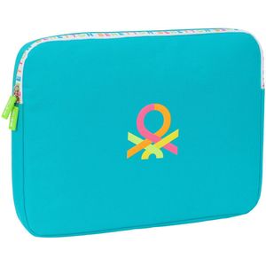 Benetton - Summer - Laptoptas - Blauw - Polyester