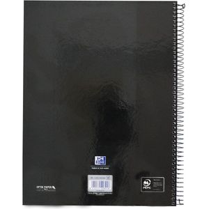 Oxford School Classic Europeanbook spiraalblok, ft A4 , 160 bladzijden, gelijnd, zwart