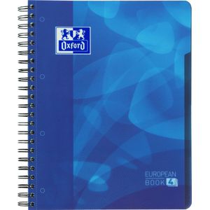 OXFORD Projectbook A4 Gelijnd 120 Vel Blauw Kunststof Kaft