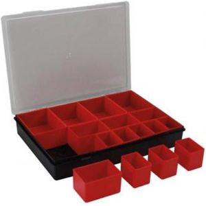 TAYG Sorteerdoos - 330 x 247 x 54 mm - Met 16 uitneembare bakjes