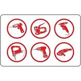 TAYG - 144004 - Gereedschapskoffer - Zwart/Rood - Slagvast PP Polypropyleen