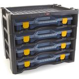 Tayg - Assortimentsdoos - Blauw - Polypropyleen - 4 Boxen