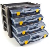 Tayg - Assortimentsdoos - Blauw - Polypropyleen - 4 Boxen