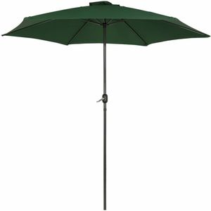 AKTIVE 53990 – Zeshoekige parasol 300 cm – frame van aluminium 48 mm – kleur groen