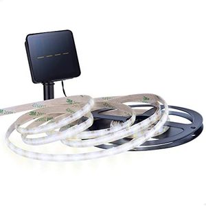 Aktive 61543 led-strips op zonne-energie, zelfklevend, 90 leds, 3 m wit licht en 4 m totale lengte, zonne-laadsysteem met 5 lumen vermogen, waterdicht conform IP44