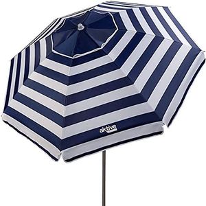 Aktive 62224 Parasol diameter 200 cm, grijze buis 28/32 cm, polyester UV50 glasvezel + V