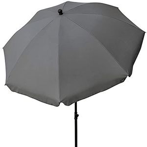Aktive 85304 Tuinscherm met UV30-bescherming, diameter 240 cm, grijs, mast 28-32 mm, flexibele hals, in hoogte verstelbaar, grote parasols, actieve tuin