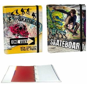 SENFORT Classeur à anneaux Skateboard Multicolore A4